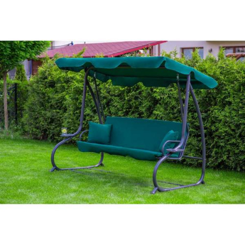 Садова гойдалка Relax Plus 181 трьохмісна зелена ✅ хороші характеристики Садова гойдалка Relax Plus 181 трьохмісна зелена ✅ хороші характеристики фото7