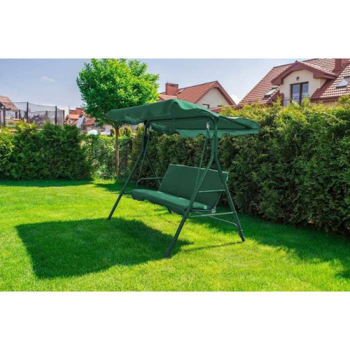 Садова качеля Just Garden Relax трьохмісна (зелена) ✅ хороші характеристики Садова качеля Just Garden Relax трьохмісна (зелена) ✅ хороші характеристики фото7