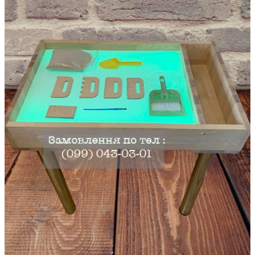 Стол песочница с подсветкой для рисования песком, ясень + комплект для занятий ✅ хорошие характеристики Стол песочница с подсветкой для рисования песком, ясень + комплект для занятий ✅ хорошие характеристики фото7